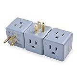 99 (10957) 9 AC Outlets & 3 USB Wall Charger 360&176; Rotating Plug Outlet Extender With Surge Protector - 4-Sided Swivel Wall Plug. . Sideways outlet adapter